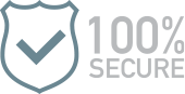 100% secure logo